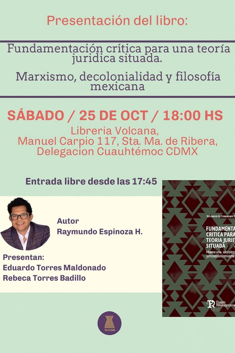 Presentación del libro: Fundamentación crítica para una teoría jurídica situada