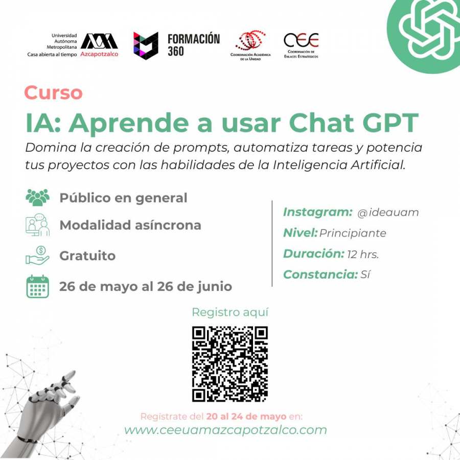 IA: Aprende a usar Chat GPT Domina la creación de prompts, automatiza tareas y potencia tus proyectos con las habilidades de la Inteligencia Artificial