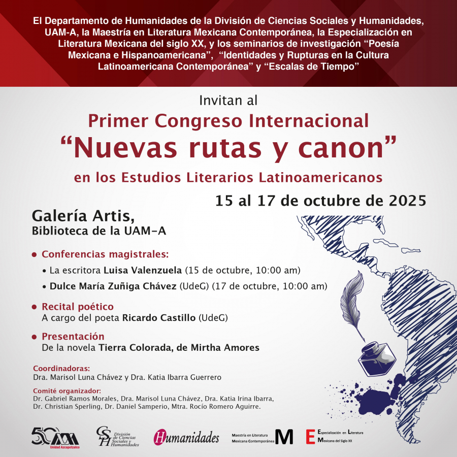 Primer Congreso Internacional "Nuevas rutas y canon" en los Estudios Literarios Latinoamericanos