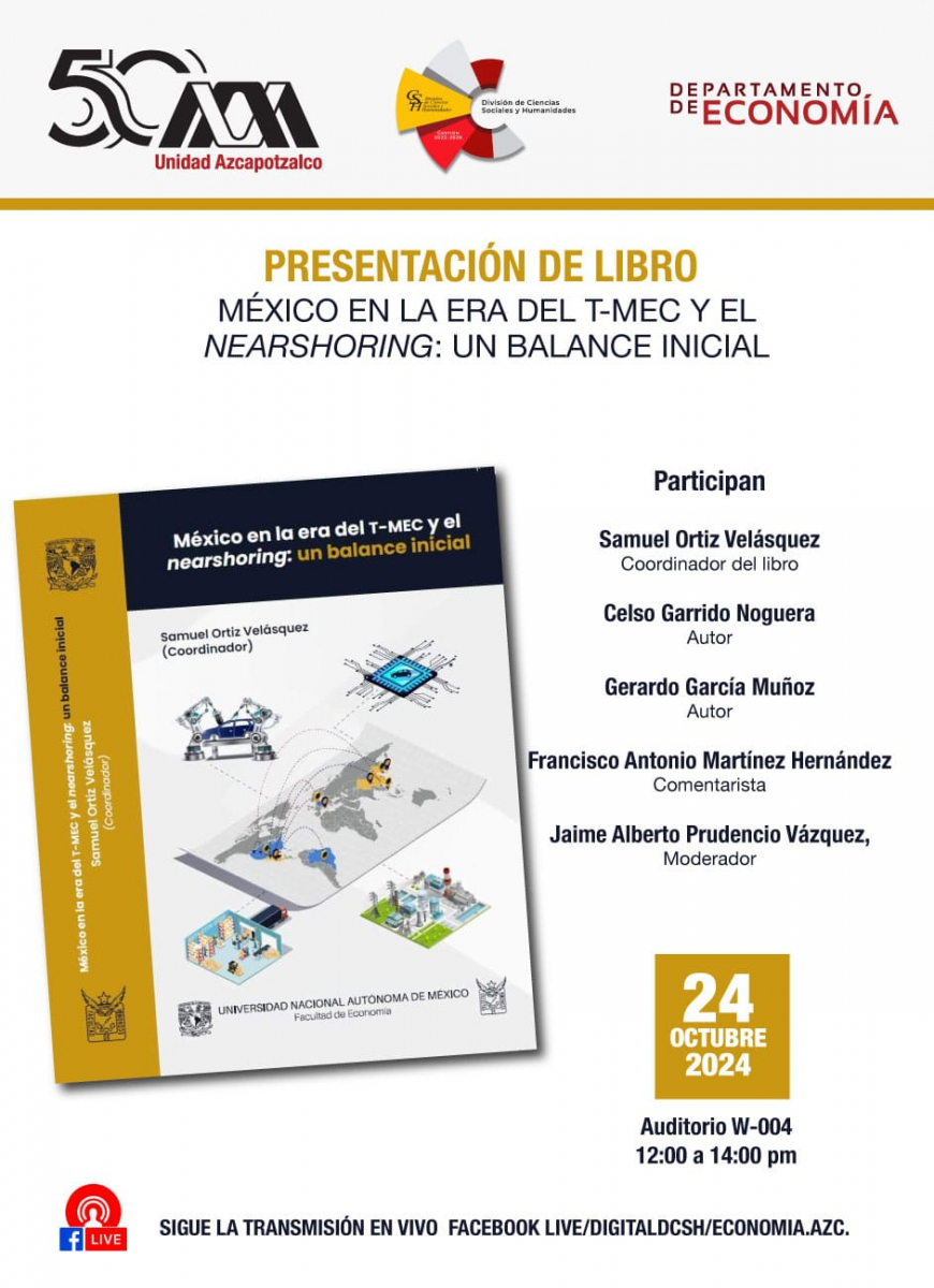 Presentación Libro México en la Era del T-MEC y el NEARSHORING